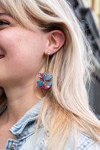 Load image into Gallery viewer, Everly Earrings - Magenta Teal