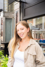 Load image into Gallery viewer, Raya Earrings - Golden Navy Maroon