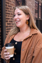 Load image into Gallery viewer, Penelope Earrings - Orange Sepia