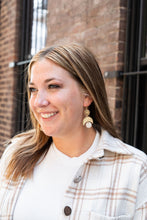 Load image into Gallery viewer, Eclipse Earrings - Golden Ivory