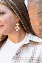 Load image into Gallery viewer, Eclipse Earrings - Golden Ivory
