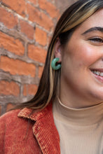 Load image into Gallery viewer, Chloe Hoops - Sage