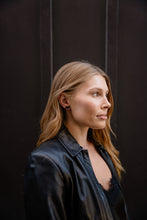 Load image into Gallery viewer, Bat Studs - Black Glitter