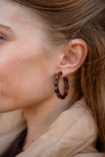 Load image into Gallery viewer, Scarlett Hoops - Cocoa Brown