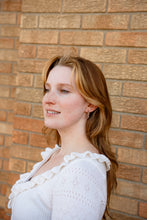 Load image into Gallery viewer, Flora Mini Hoops - Shimmering Taupe