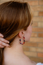 Load image into Gallery viewer, Jenna Hoops - Jewel Stained Glass
