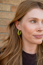 Load image into Gallery viewer, Julie Hoops - Olive Green