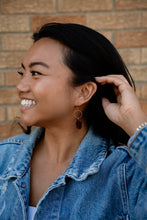 Load image into Gallery viewer, Emma Earrings - Amber Dot