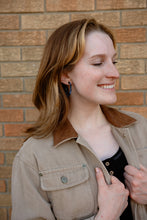 Load image into Gallery viewer, Camy Hoops - Midnight Marble