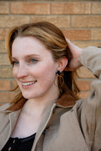Load image into Gallery viewer, Amelia Earrings - Midnight Marble
