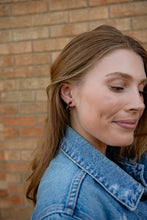 Load image into Gallery viewer, Cam Mini Hoops - Amber Dot