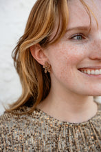 Load image into Gallery viewer, Gingerbread Man Studs - Brown Glitter