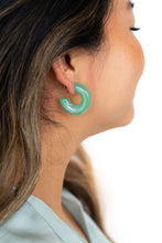 Load image into Gallery viewer, Chloe Hoops - Sage