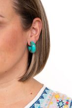 Load image into Gallery viewer, Chloe Hoops - Turquoise