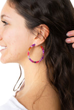 Load image into Gallery viewer, Cameron Hoops - Paradise Pink