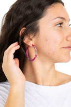 Load image into Gallery viewer, Cameron Hoops - Paradise Pink