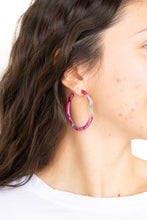 Load image into Gallery viewer, Cameron Hoops - Paradise Pink