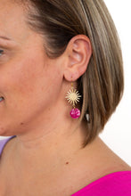 Load image into Gallery viewer, Solana Earrings - Raspberry