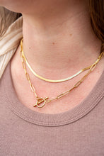 Load image into Gallery viewer, Luxe Gold Delicate Herringbone Chain - 16"