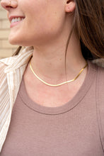 Load image into Gallery viewer, Luxe Gold Delicate Herringbone Chain - 16"