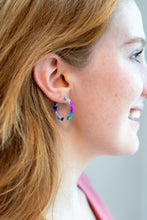 Load image into Gallery viewer, Cam Mini Hoops - Purple Party