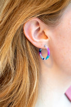 Load image into Gallery viewer, Cam Mini Hoops - Purple Party