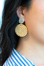 Load image into Gallery viewer, Dominica Earrings - Dark Rattan