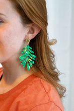 Load image into Gallery viewer, Palm Earrings - Green