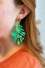 Load image into Gallery viewer, Palm Earrings - Green
