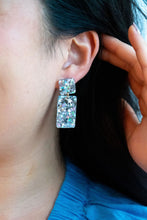 Load image into Gallery viewer, Ida Earrings - Silver Glitter