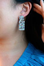 Load image into Gallery viewer, Ida Earrings - Silver Glitter