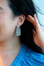 Load image into Gallery viewer, Ida Earrings - Silver Glitter