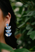 Load image into Gallery viewer, Kennedy Earrings - Greek Goddess Blue