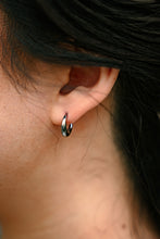 Load image into Gallery viewer, Luxe Selena Hoops - Mini - Silver