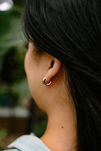 Load image into Gallery viewer, Luxe Selena Hoops - Mini - Silver