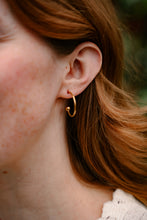 Load image into Gallery viewer, Magnolia Hoops - Alpine Green