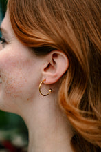 Load image into Gallery viewer, Magnolia Hoops - Aqua