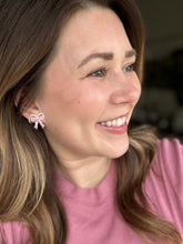 Load image into Gallery viewer, Bow Studs - Pink