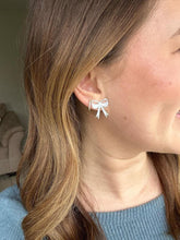 Load image into Gallery viewer, Bow Studs - Light Blue