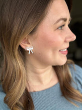 Load image into Gallery viewer, Bow Studs - Light Blue