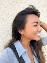 Load image into Gallery viewer, Raya Earrings - Black Gold Flake