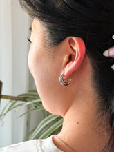 Load image into Gallery viewer, Luxe Selena Hoops - Silver
