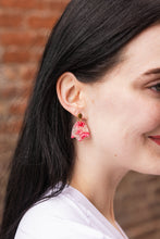 Load image into Gallery viewer, Lotus Earrings - Rosey