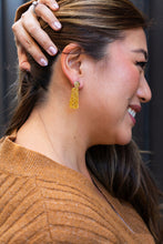 Load image into Gallery viewer, Mia Mini Earrings - Yellow Gold Glitter
