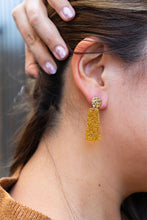 Load image into Gallery viewer, Mia Mini Earrings - Yellow Gold Glitter