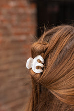 Load image into Gallery viewer, Claire Hair Claw Trio - Turquoise, Breezy White, and Ocean Waves