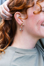 Load image into Gallery viewer, Leah Earrings - Seafoam & Rust