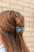 Load image into Gallery viewer, Claire Hair Claw Trio - Turquoise, Breezy White, and Ocean Waves