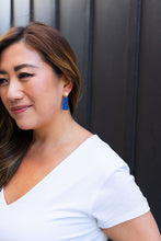 Load image into Gallery viewer, Mia Mini Earrings - Blue Glitter
