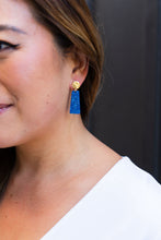 Load image into Gallery viewer, Mia Mini Earrings - Blue Glitter